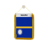 Fanion voiture nauru en polyester à suspendre élégant