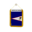Fanion voiture samoa américaines polyester à suspendre élégant