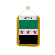 Fanion voiture syrie en polyester à suspendre élégant