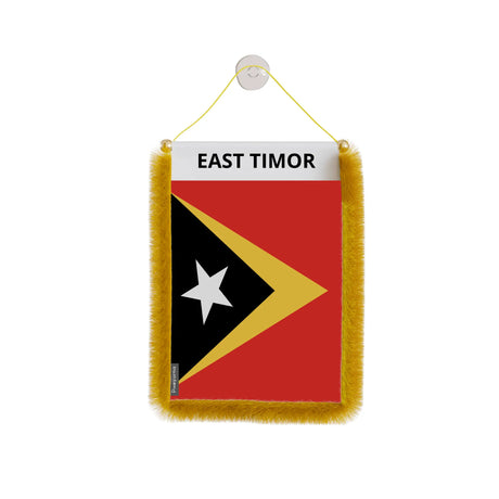 Fanion voiture timor oriental en polyester à suspendre