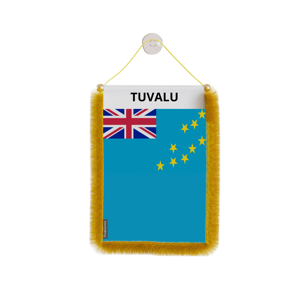 Fanion voiture tuvalu en polyester à suspendre élégant