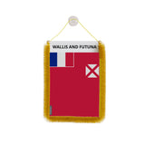 Fanion voiture wallis-et-futuna en polyester à suspendre