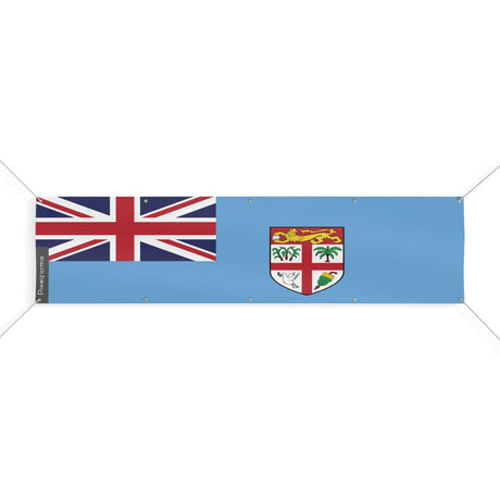 Grand drapeau fidji en polyester résistant aux intempéries