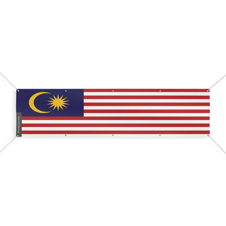 Grand drapeau malaisie polyester résistant aux intempéries