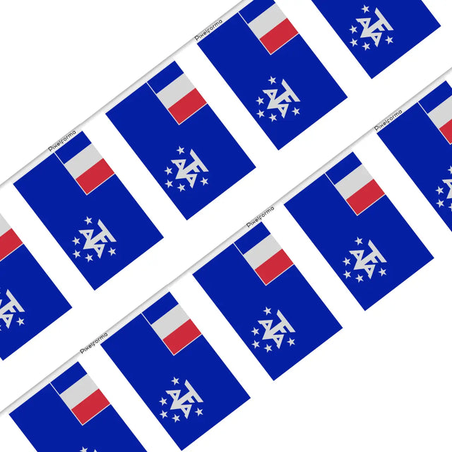 Guirlande Drapeau Antarctique française en Polyester - Pixelforma 