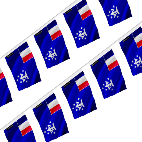 Guirlande drapeau antarctique française - pixelforma