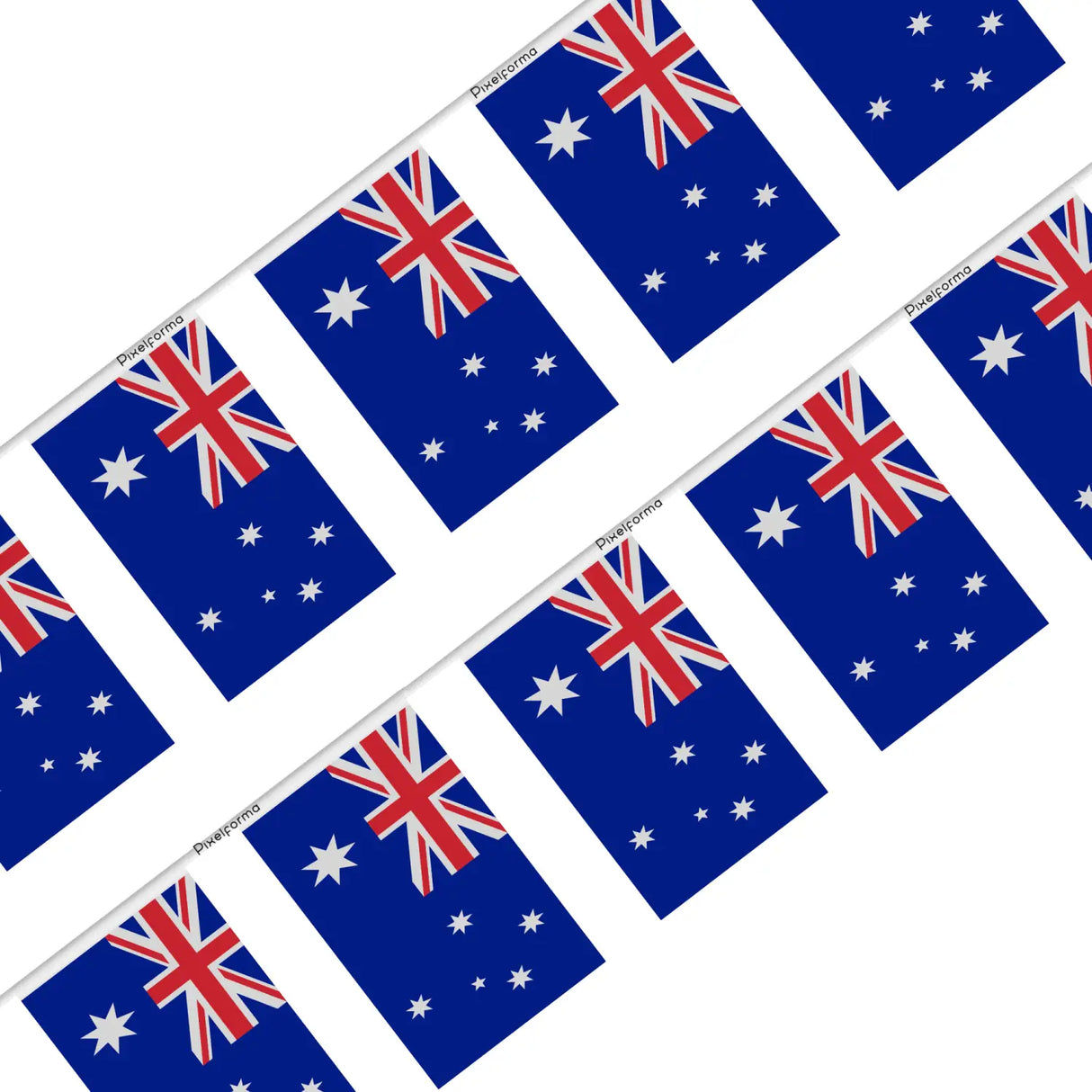 Guirlande drapeau australie en polyester - pixelforma