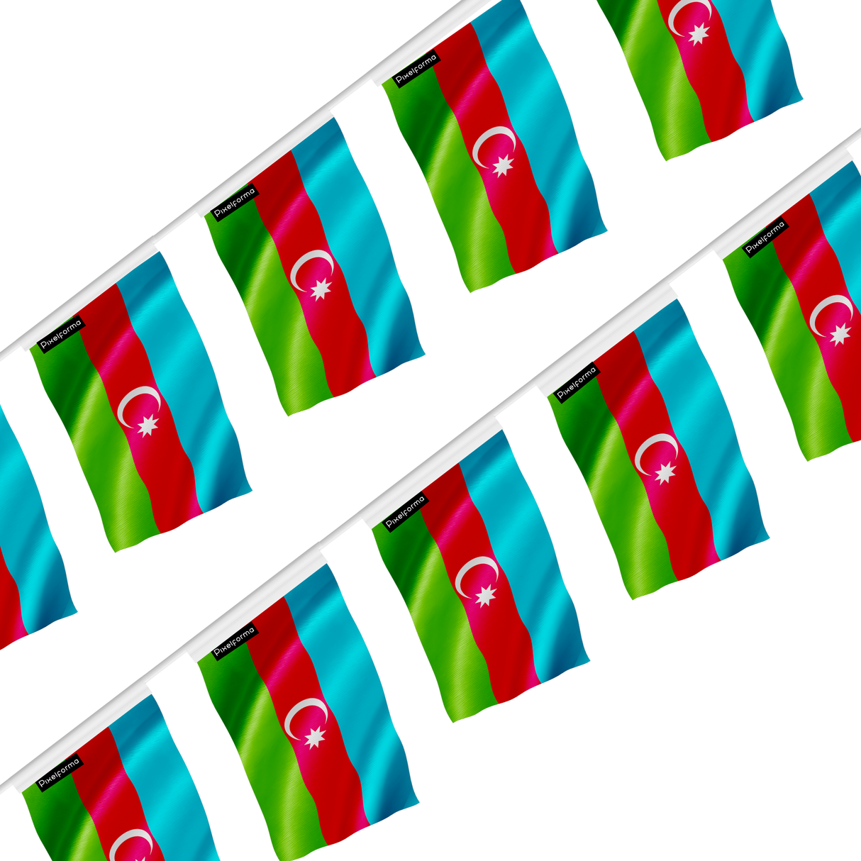 Guirlande drapeau azerbaïdjan - pixelforma