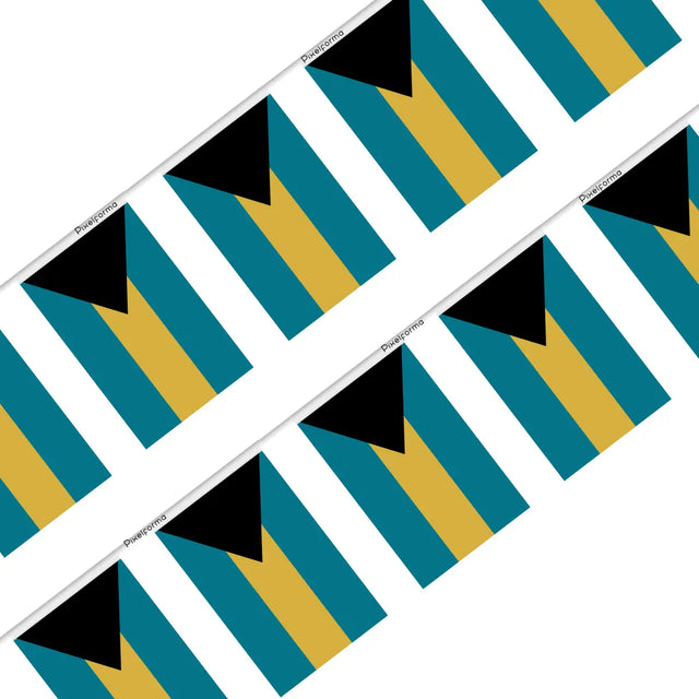 Guirlande drapeau bahamas - pixelforma