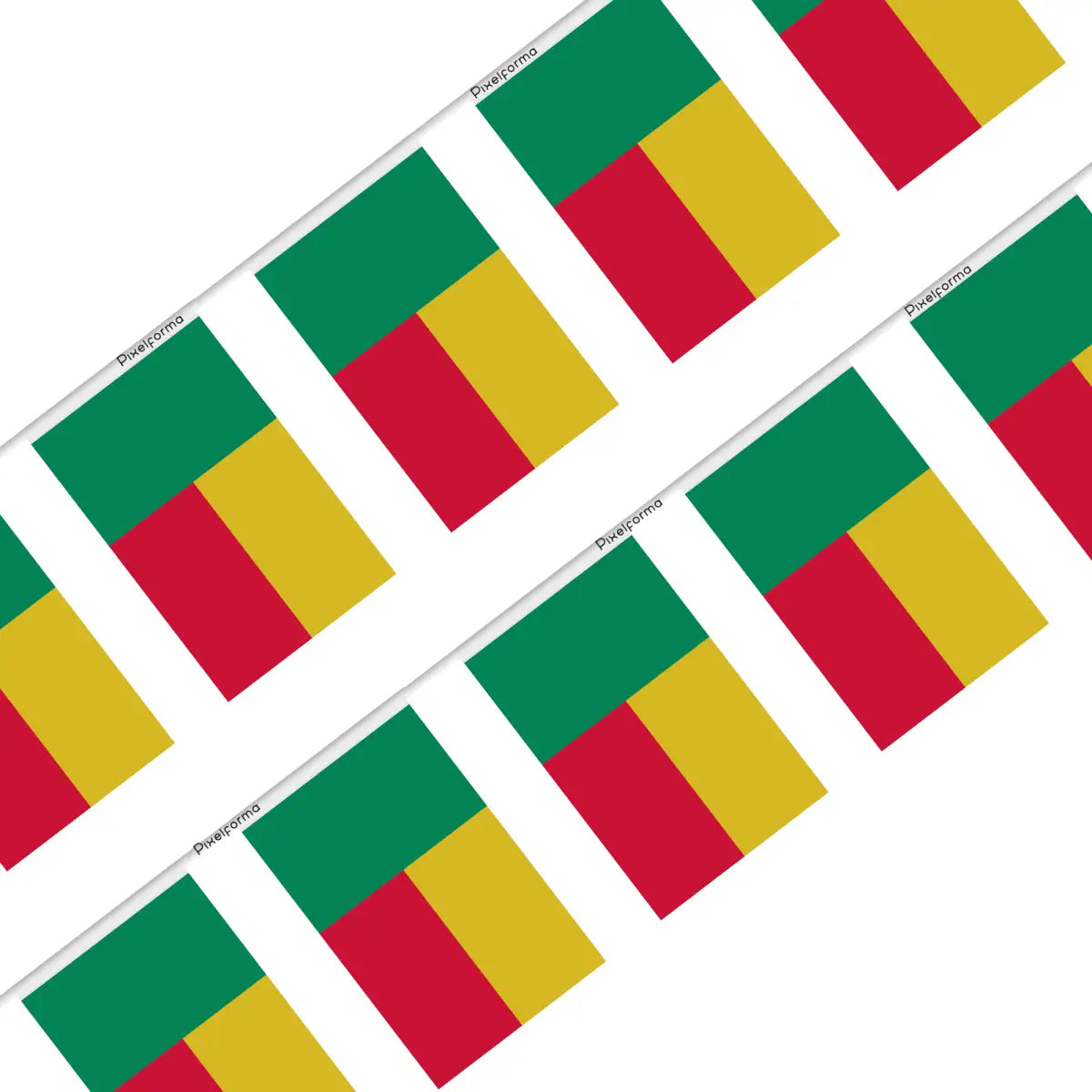 Guirlande drapeau bénin - pixelforma