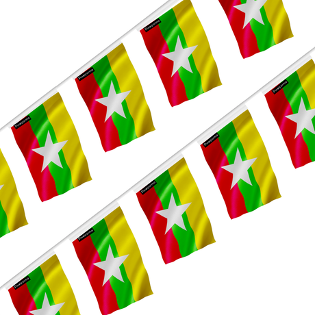 Guirlande drapeau birmanie - pixelforma