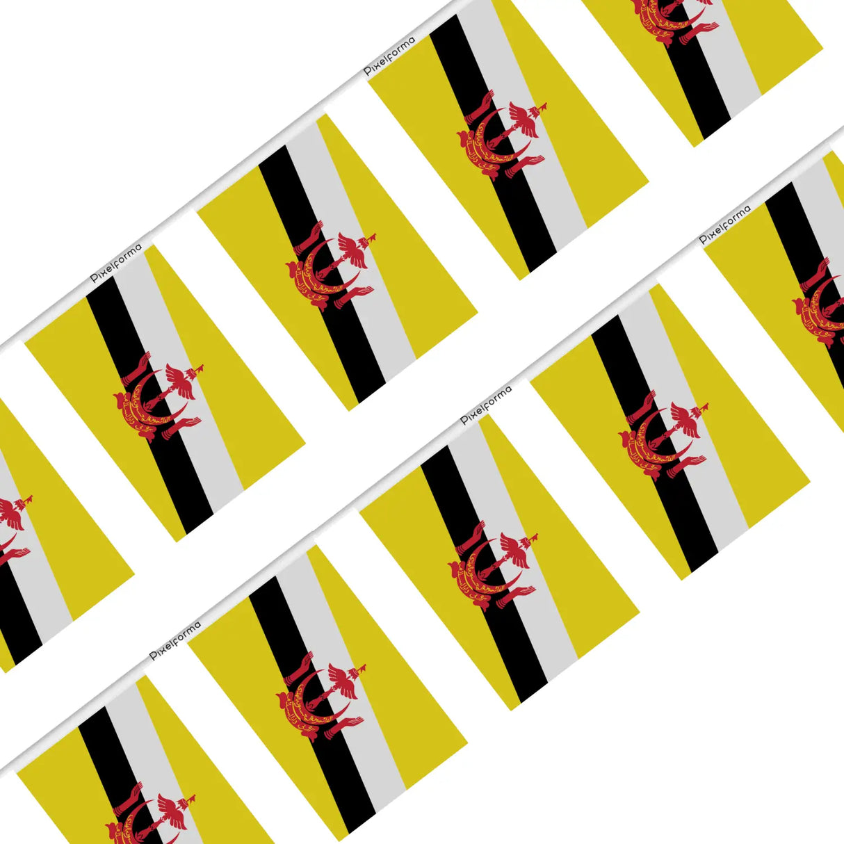 Guirlande drapeau brunei - pixelforma