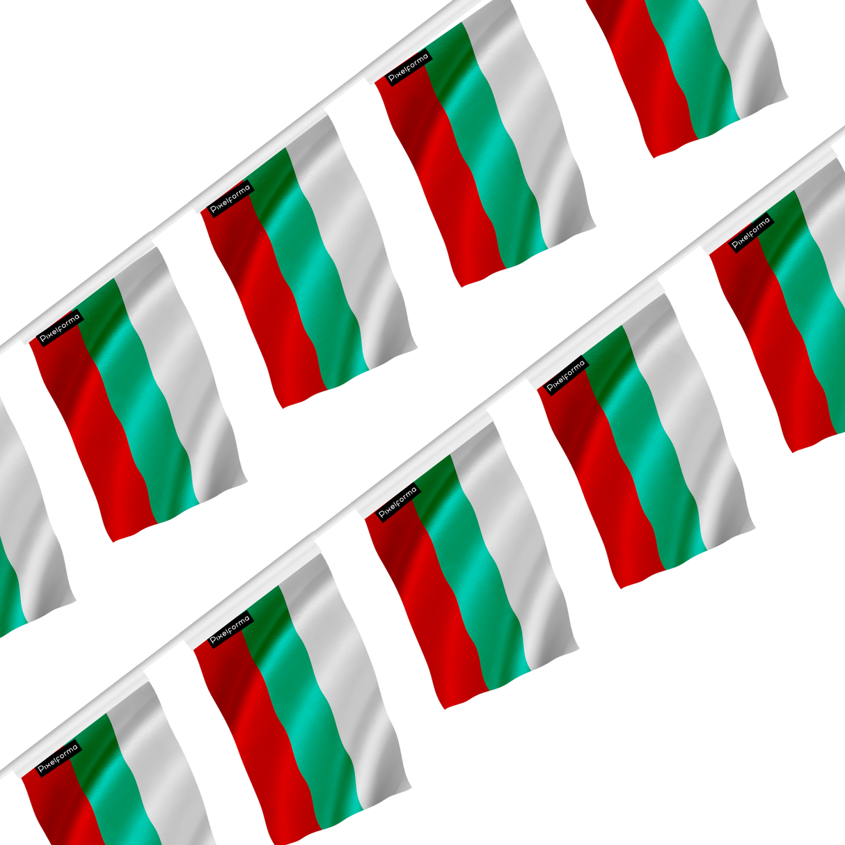 Guirlande drapeau bulgarie - pixelforma