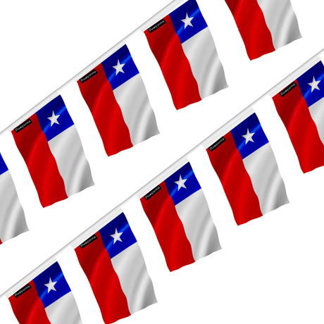 Guirlande drapeau chili - pixelforma