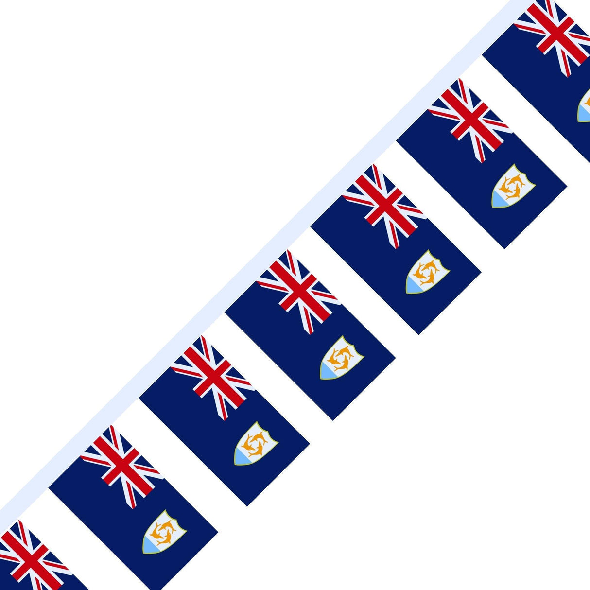 Guirlande Drapeau d'Anguilla en plusieurs tailles - Pixelforma