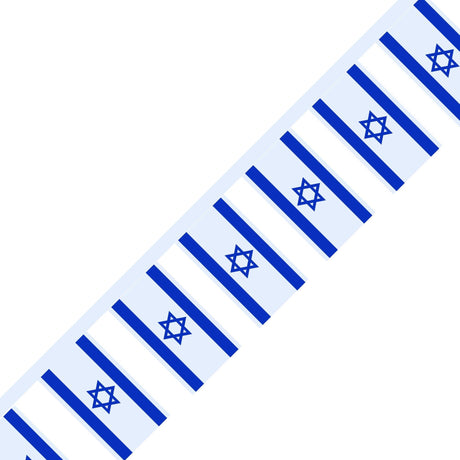 Guirlande Drapeau d'Israël en plusieurs tailles - Pixelforma