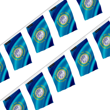 Guirlande drapeau dakota du sud en polyester résistant
