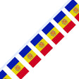 Andorran Flag Garland - Pixelforma
