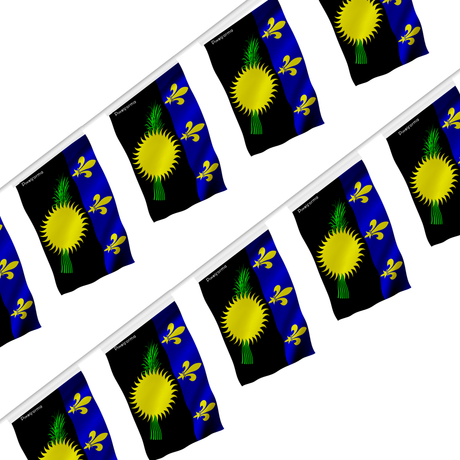 Guirlande drapeau de guadeloupe - pixelforma