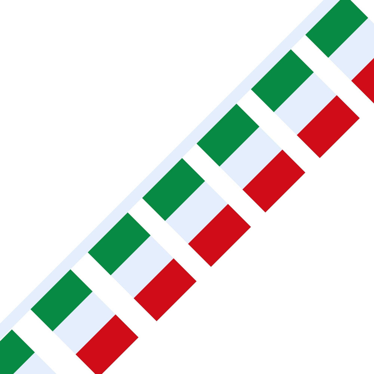 Guirlande Drapeau de l'Italie en plusieurs tailles - Pixelforma