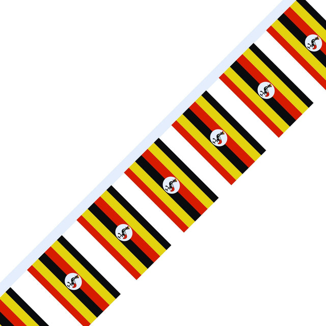 Guirlande Drapeau de l'Ouganda en plusieurs tailles - Pixelforma