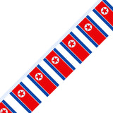 North Korea Flag Garland - Pixelforma