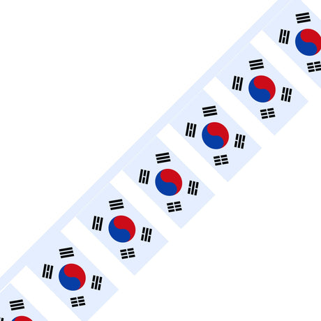 South Korea Flag Garland - Pixelforma