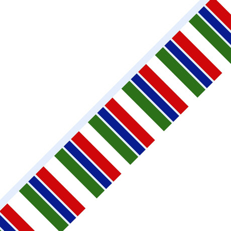 Gambia Flag Garland - Pixelforma