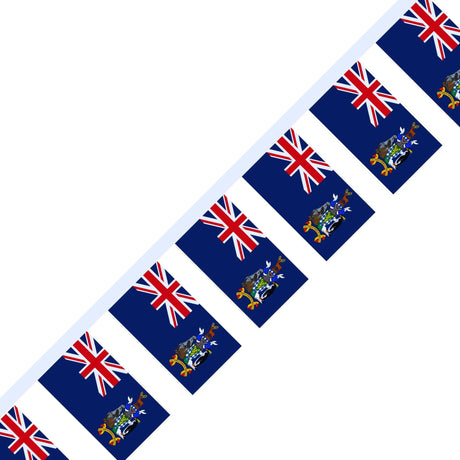 Flag Garland of South Georgia and the South Sandwich Islands - Pixelforma