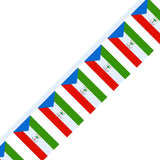 Equatorial Guinea Flag Garland - Pixelforma
