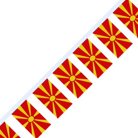 Flag of North Macedonia Garland - Pixelforma