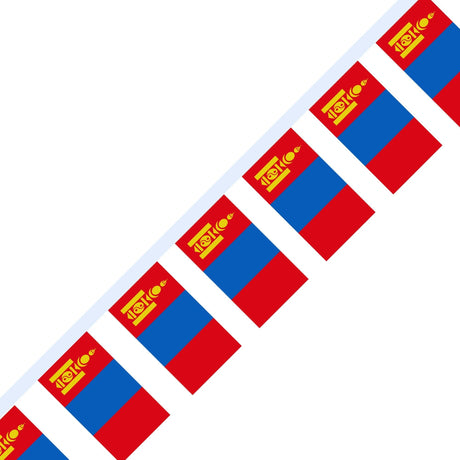 Mongolian Flag Garland - Pixelforma