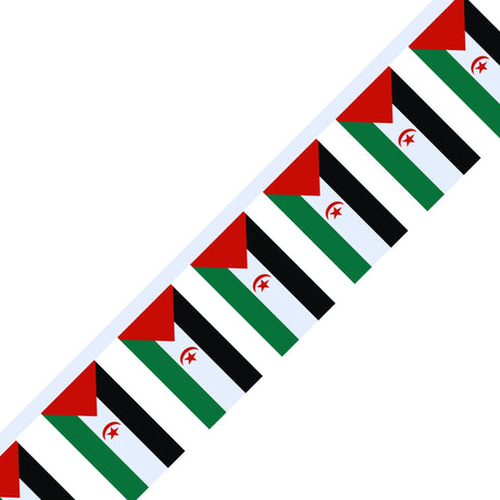 Garland Flag of the Sahrawi Arab Democratic Republic - Pixelforma