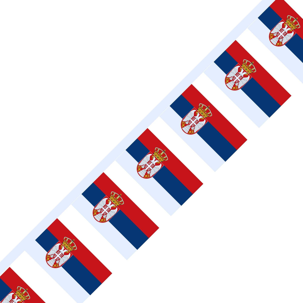 Flag of Serbia Garland - Pixelforma