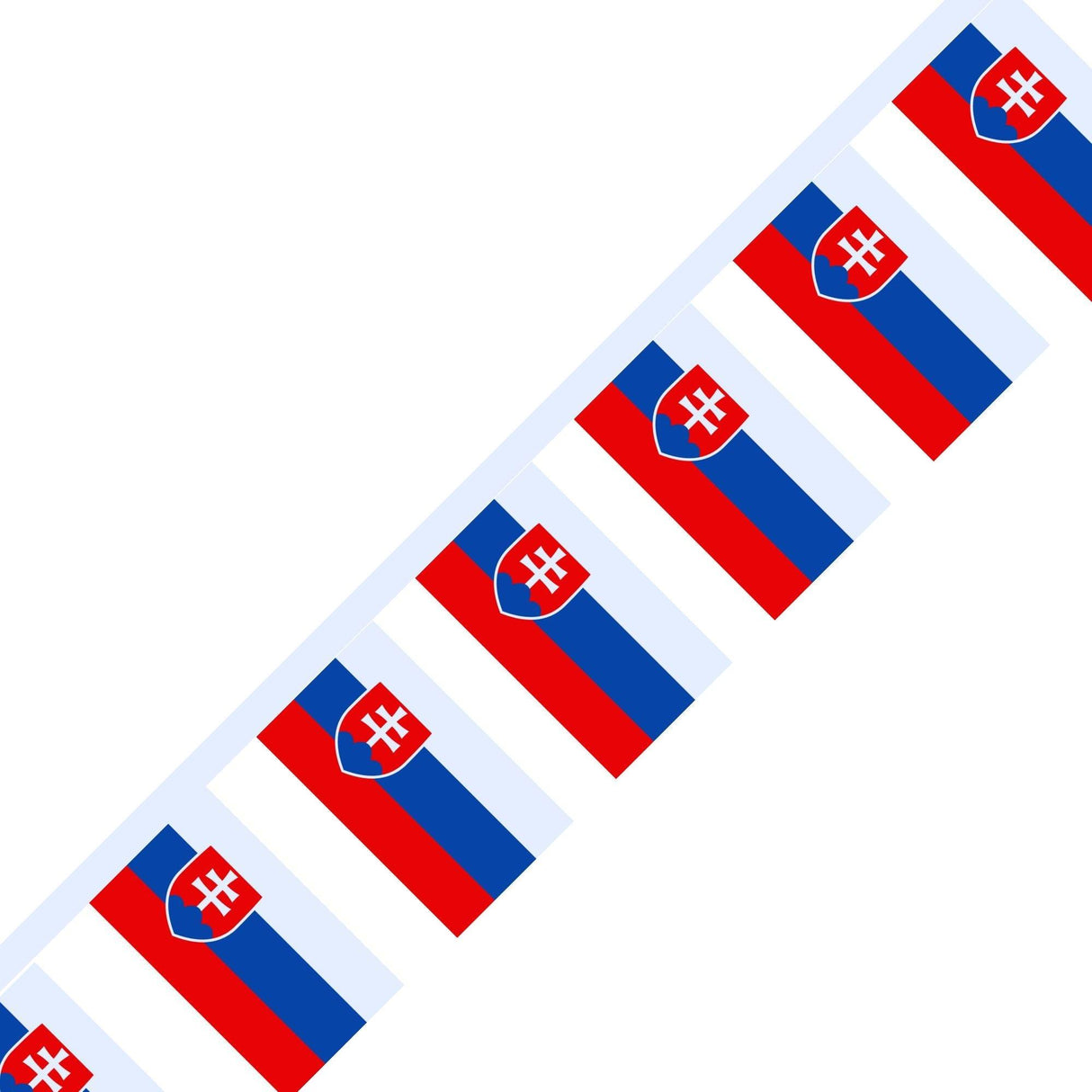 Guirlande Drapeau de la Slovaquie en plusieurs tailles - Pixelforma