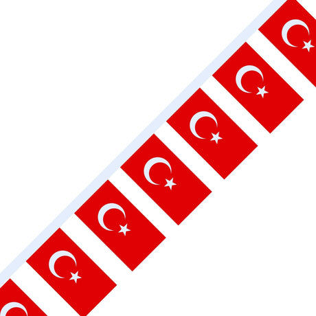 Guirlande Drapeau de la Turquie en plusieurs tailles - Pixelforma