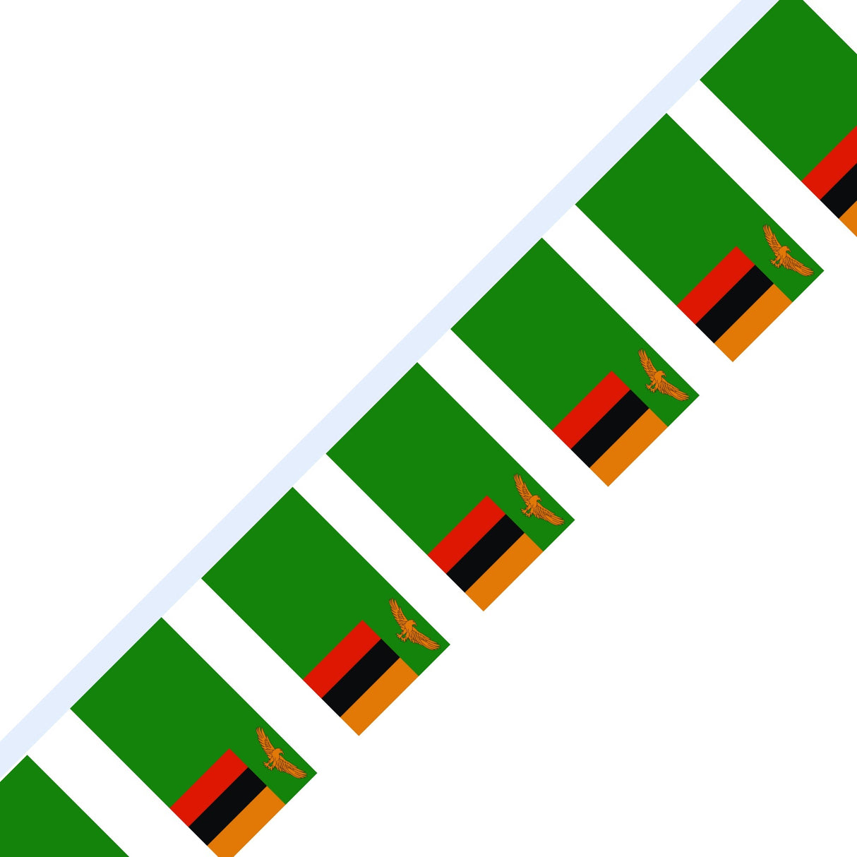 Zambia Flag Garland - Pixelforma