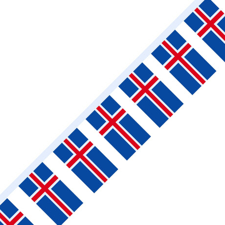 Flag of Iceland Garland - Pixelforma