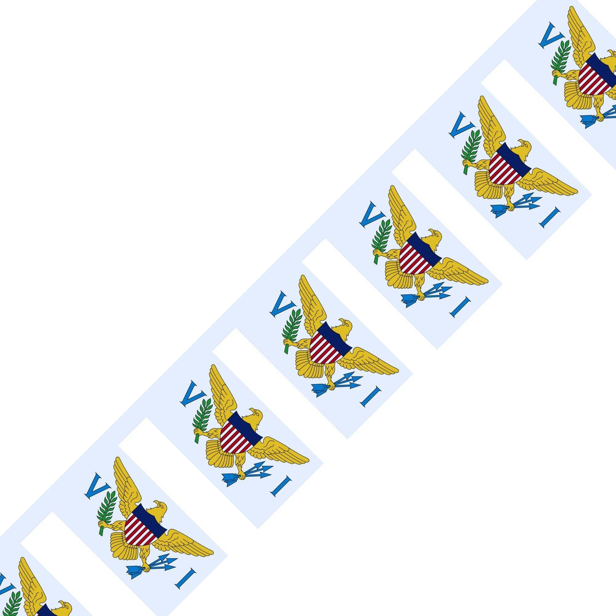 Guirlande Drapeau des Îles Vierges des États-Unis en plusieurs tailles - Pixelforma