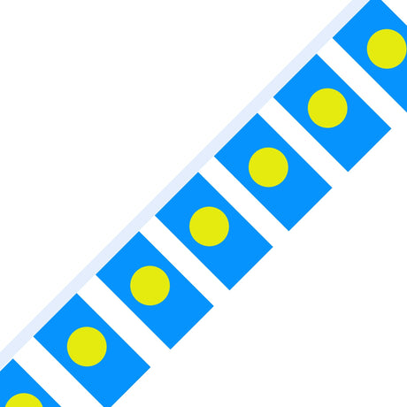 Palau Flag Garland - Pixelforma