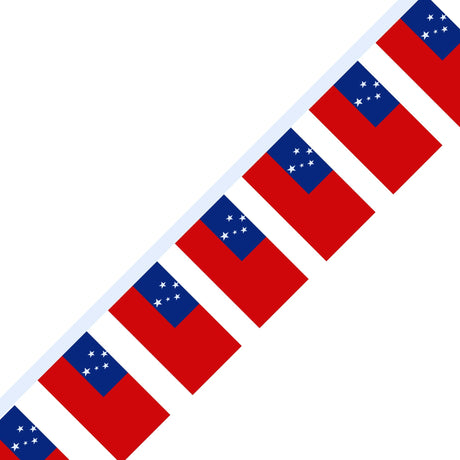 Samoa Flag Garland - Pixelforma