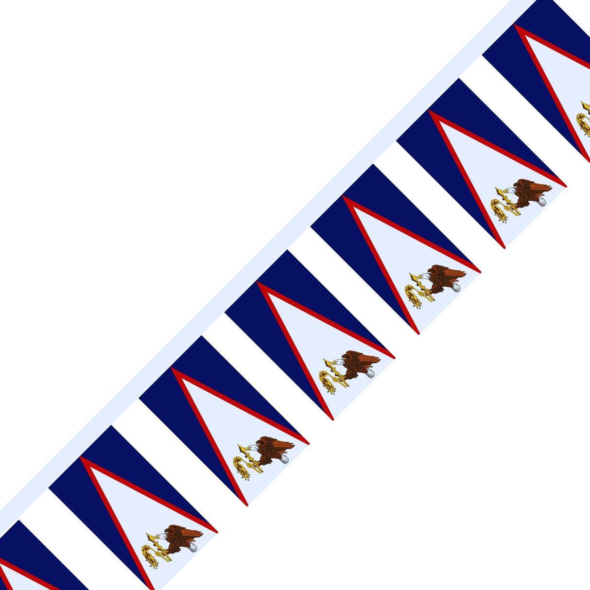 Guirlande Drapeau des Samoa américaines en plusieurs tailles - Pixelforma