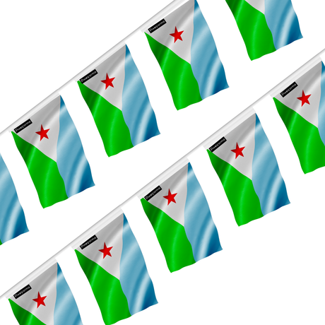 Guirlande drapeau djibouti - pixelforma