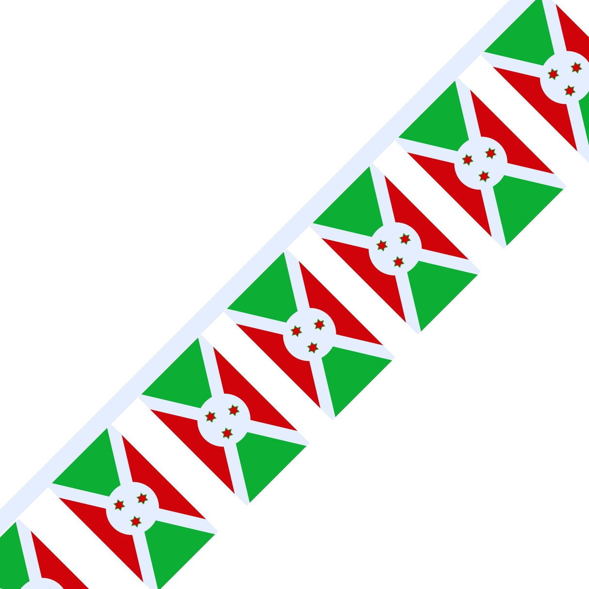 Burundi Flag Garland - Pixelforma
