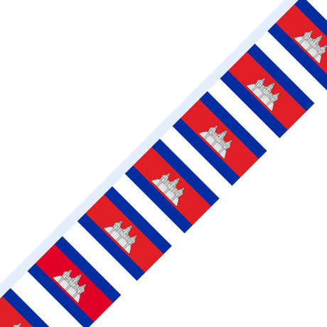 Cambodia Flag Garland - Pixelforma