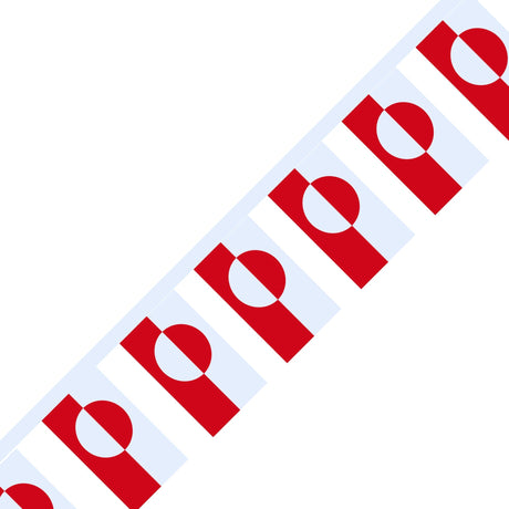 Greenland Flag Garland - Pixelforma