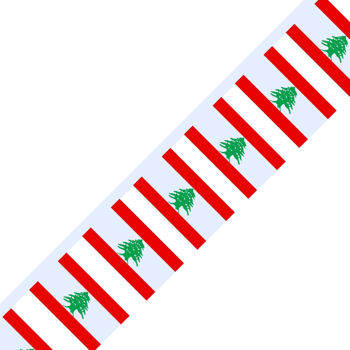 Guirlande Drapeau du Liban en plusieurs tailles - Pixelforma