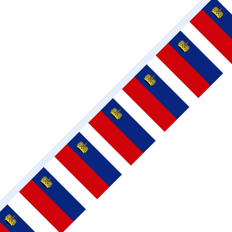 Guirlande Drapeau du Liechtenstein en plusieurs tailles - Pixelforma