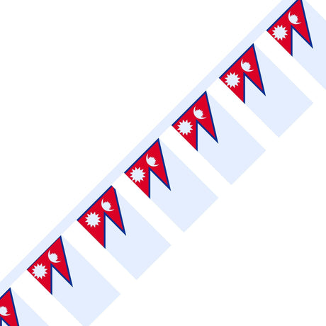 Nepal Flag Garland - Pixelforma