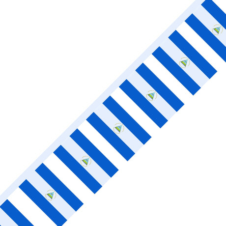 Nicaraguan Flag Garland - Pixelforma